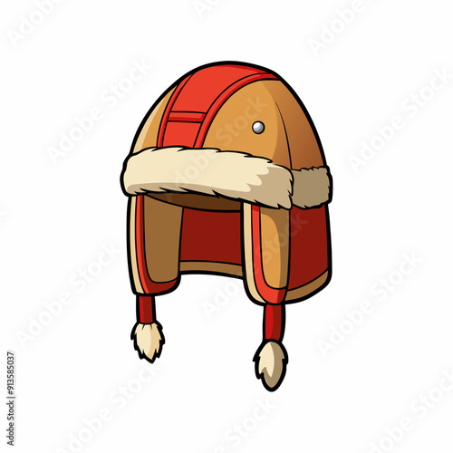 Russian winter hat with earflaps