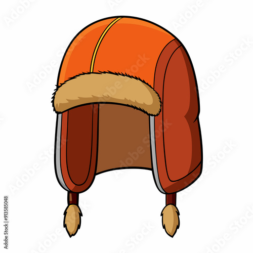Russian winter hat with earflaps