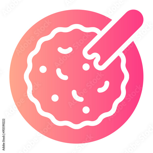 healthy food gradient icon