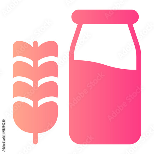 milk gradient icon