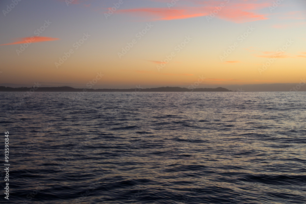 sunset over the sea sunset over the sea