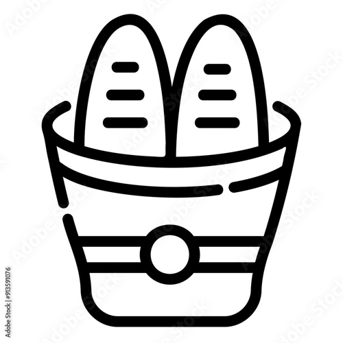 baguette Line Icon