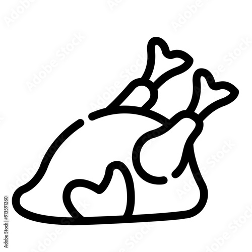 poultry Line Icon
