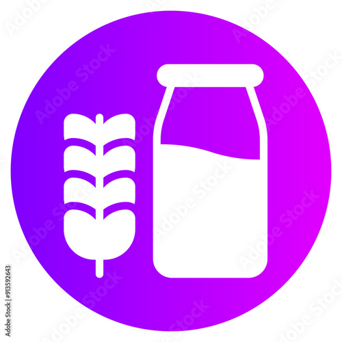 milk gradient icon