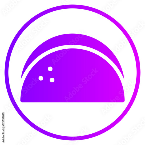tortilla gradient icon