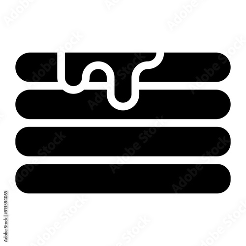 pancake glyph icon