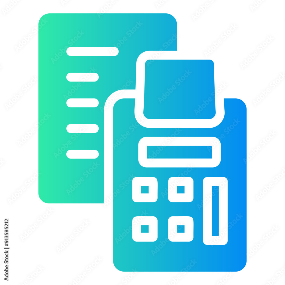 calculator Gradient icon calculator Gradient icon