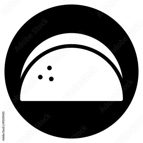 tortilla glyph icon