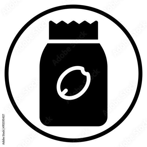 bag glyph icon