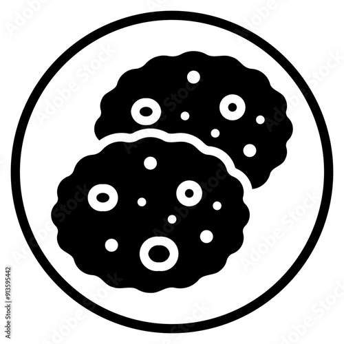 biscuit glyph icon