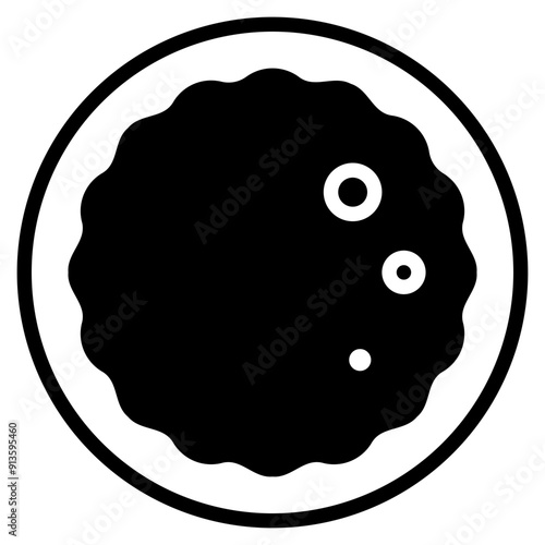 biscuit glyph icon