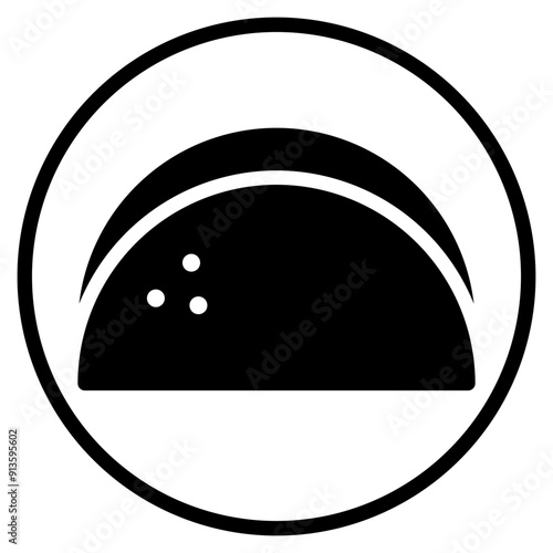 tortilla glyph icon