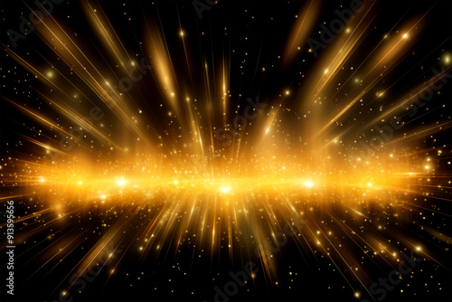 gold spark on background.