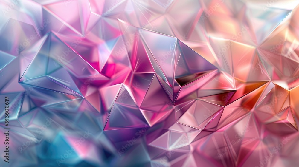 Modern design with overlapping transparent triangles in gradient hues Modern design with overlapping transparent triangles in gradient hues