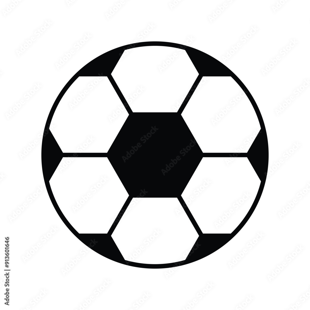 soccer glyph icon with white background vector stock illustration soccer glyph icon with white background vector stock illustration