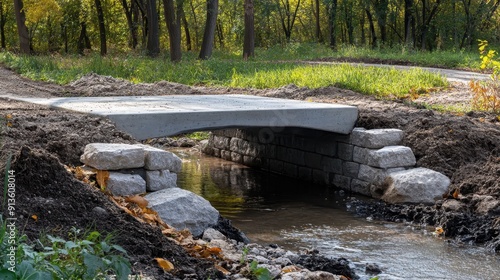 Bridge over ditch  photo