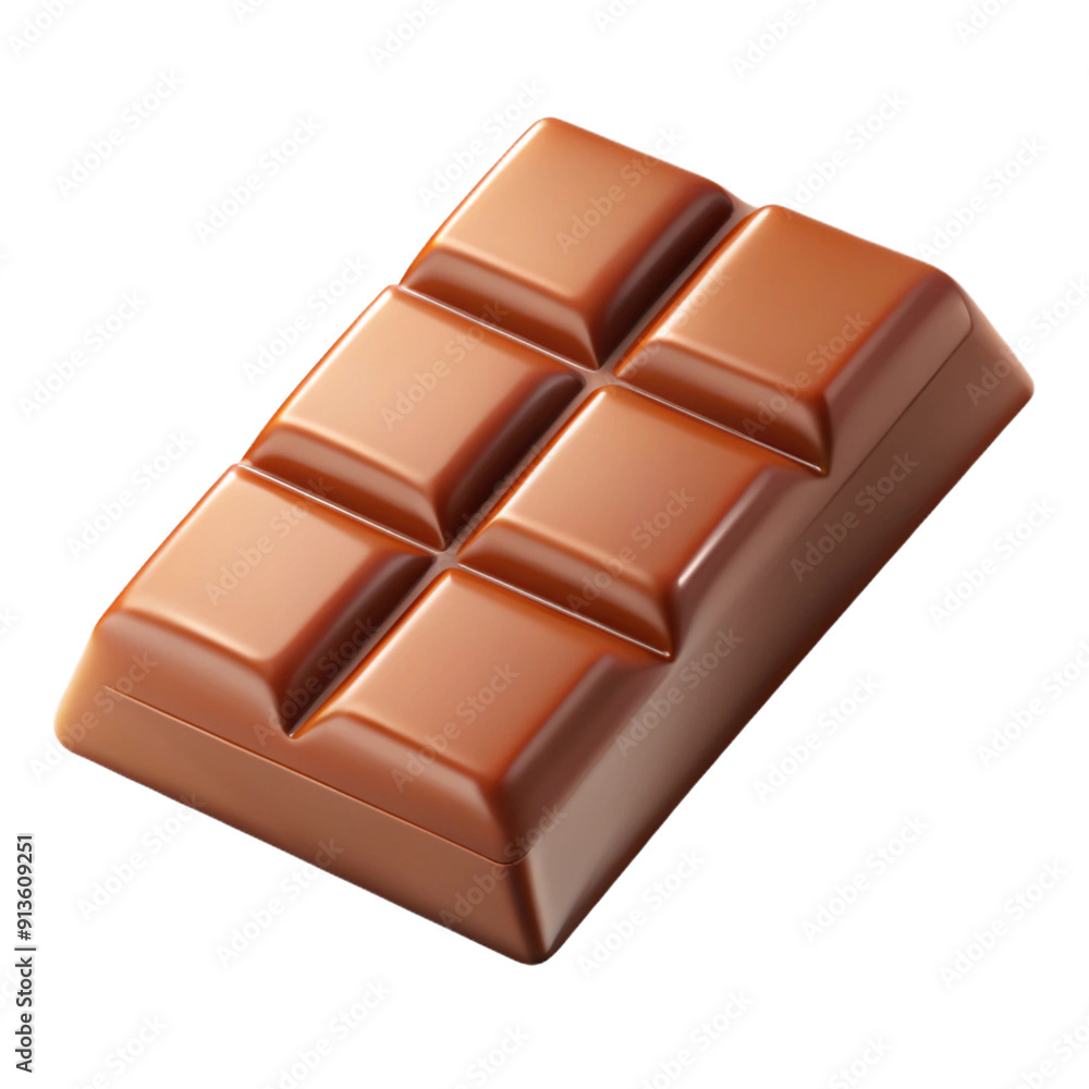 Chocolate 3d cartoon style illustration Chocolate 3d cartoon style illustration