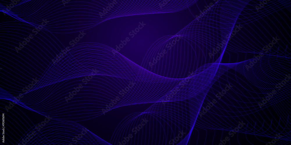 Abstract blue background with technology business wave lines. Digital future technology concept wave curve lines. Frequency sound wave line background. Science, banner, business, poster, template Abstract blue background with technology business wave lines. Digital future technology concept wave curve lines. Frequency sound wave line background. Science, banner, business, poster, template