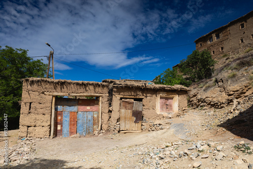 Typical maroccan architecture in Happy Valley. Aït Bouguemez Va photo