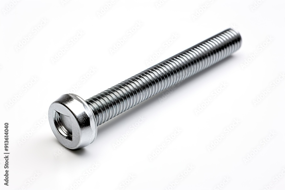 Crafting Innovation: The Elegant Design of a Precision Metal Bolt in Workshop Setting on Transparent PNG Background.. Crafting Innovation: The Elegant Design of a Precision Metal Bolt in Workshop Setting on Transparent PNG Background..