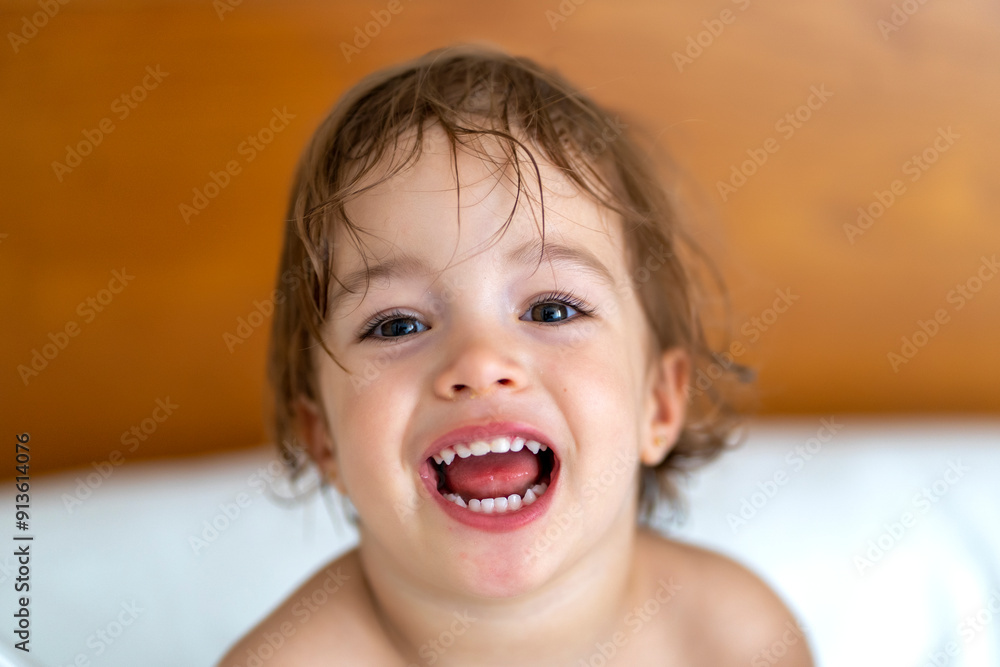 Portrait of a beautiful girl smiling and happy Portrait of a beautiful girl smiling and happy