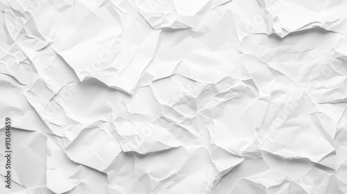 Wallpaper Mural White crumpled paper texture background with space for text or design Torontodigital.ca