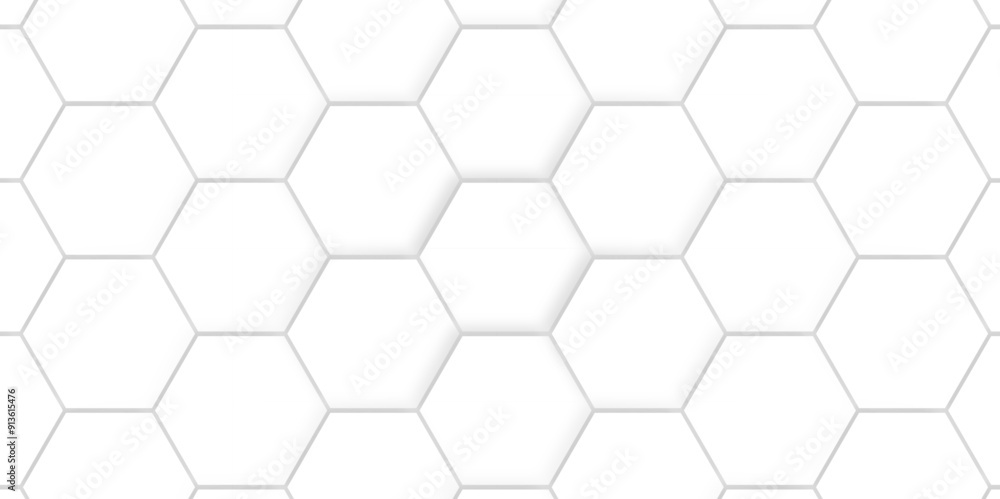 	
Vector abstract hexagonal futuristic geometric backdrop White 3d embossed creative hexagon, honeycomb white hexagon concept design abstract technology background, or wallpaper.