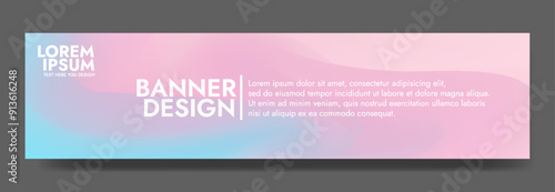 Create modern, eye catching designs with this abstract mesh blur banner, ideal for social media and ads