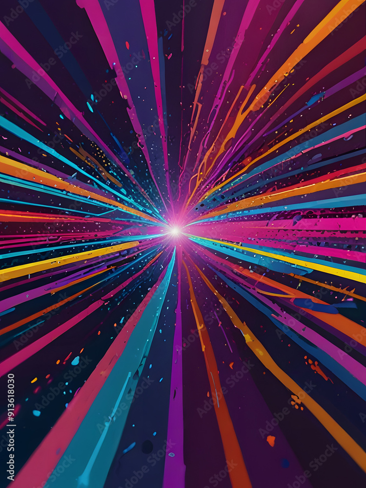 Bright lines on a black background Bright lines on a black background
