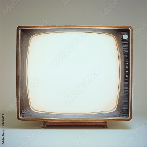 classic television screen with blank space media photo