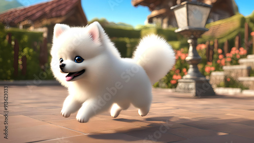 3d puppy so cute