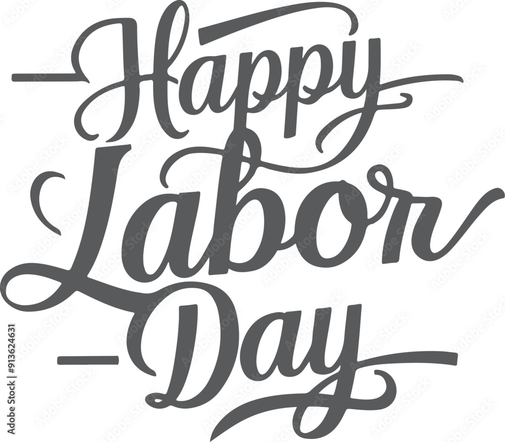 happy labor day typography silhouette vector style happy labor day typography silhouette vector style