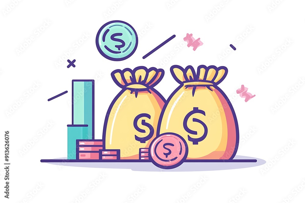 Naklejka premium Financial analysis concept, handing over money for business investment, business financial investment, analyzing growth, site statistics, data information, statistics, digital marketing.
