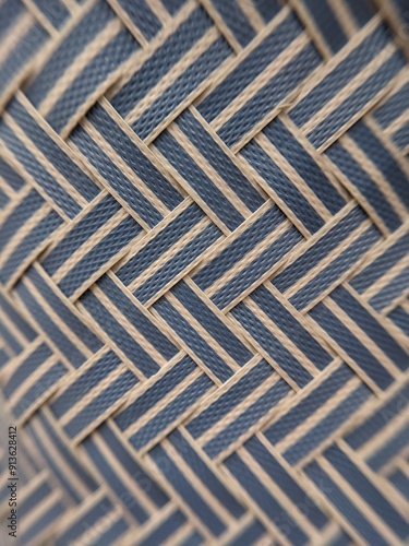 close up of a woven basket