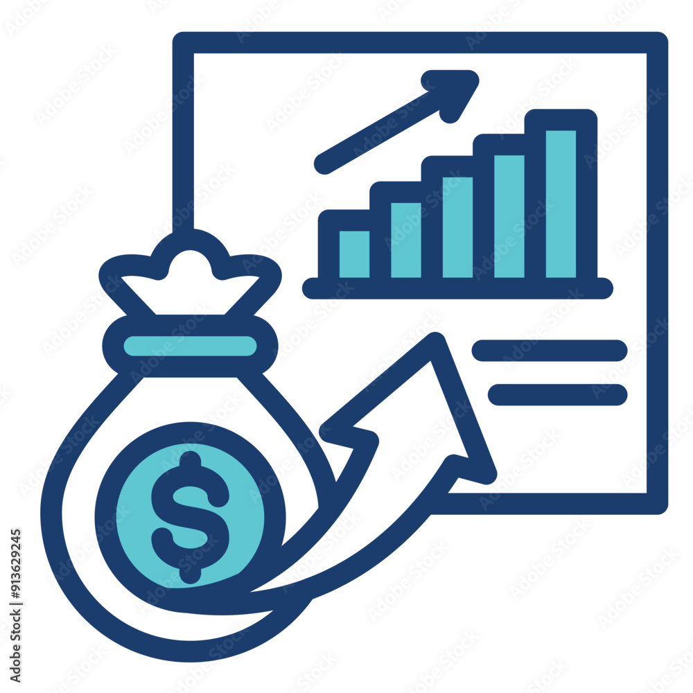 Obraz premium Capital Gains Icon