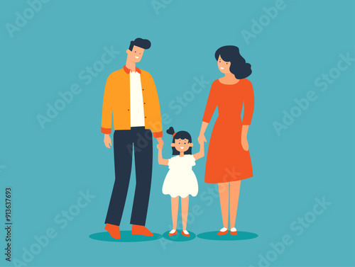 Animated Illustration of Single-Parent Families: The Growing Trend of Solo Parenting in Modern Society