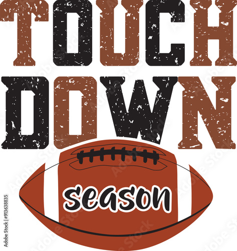 Touch Down Season, Football Cut Files, Football Season