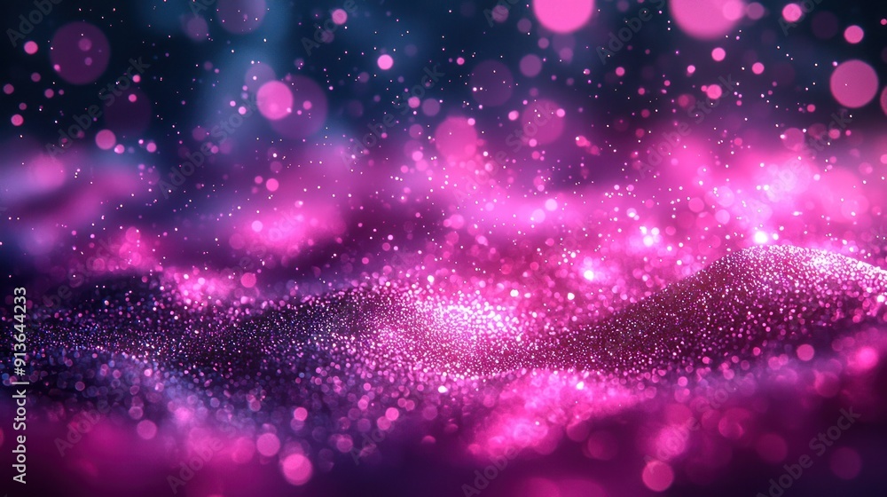 Abstract glitter lights background defocused : Generative AI Abstract glitter lights background defocused : Generative AI