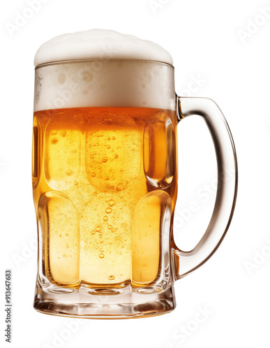 Beer Mug Isolated on Transparent Background

