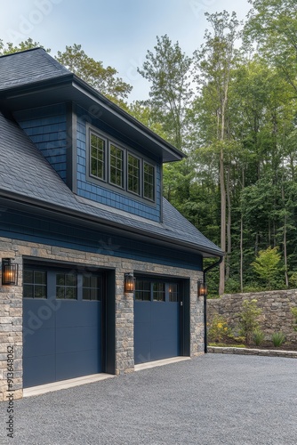  Home Design Blue Siding