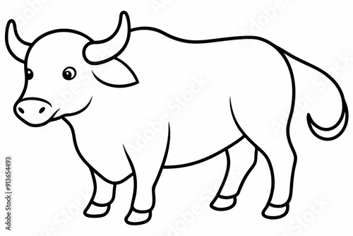 goat cartoon isolated on white