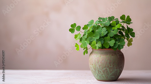 A bunch of green fresh parsley in a ceramic cup ,Bunch of parsley with blue sky and clouds background