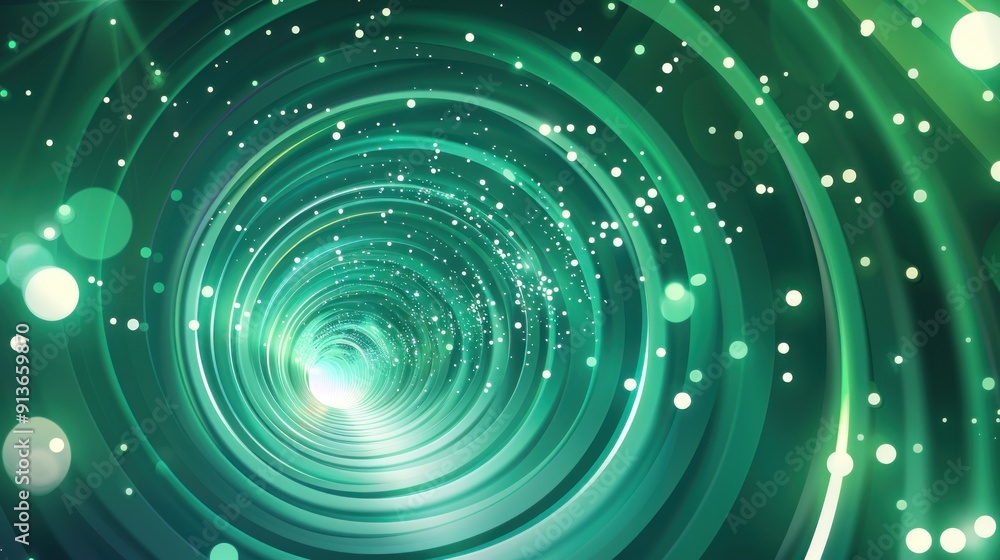Abstract green spiral background Abstract green spiral background