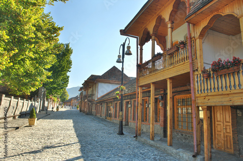 Qakh or Qax city the capital of the Qakh District in the north of Azerbaijan photo