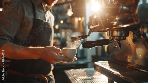 The Barista Making Coffee photo