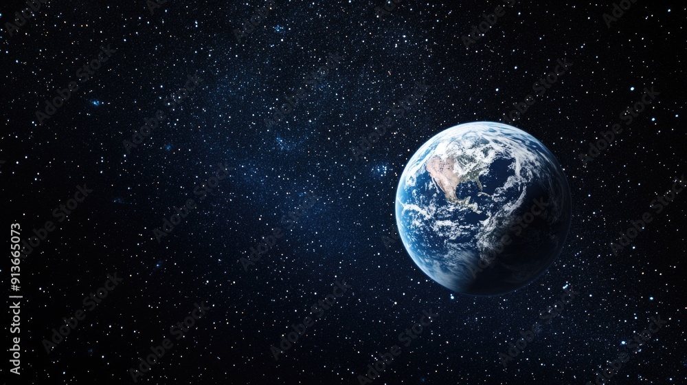 Earth from Space with Stars Earth from Space with Stars