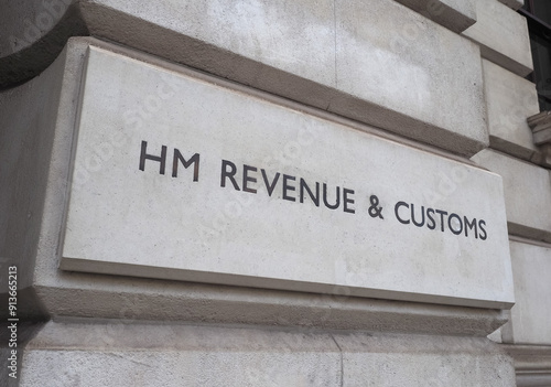 HM Revenue and Customs sign in London