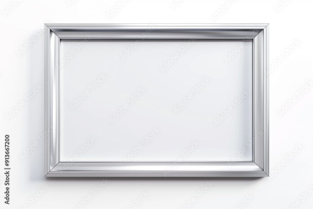 Aluminum frame isolated on white background Aluminum frame isolated on white background