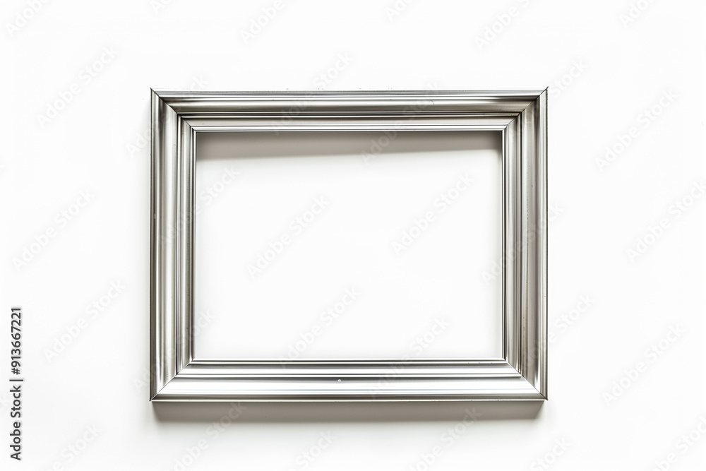 Aluminum frame isolated on white background