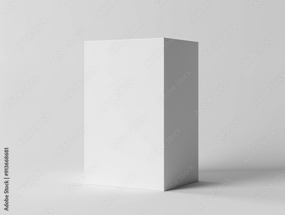 White paper box mock up package on white background White paper box mock up package on white background